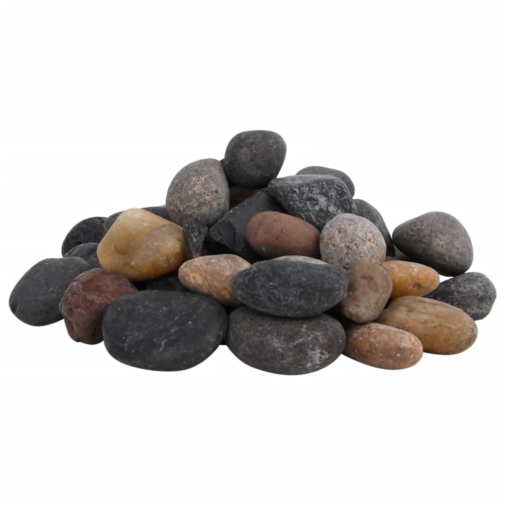 vidaXL Polerowane kamyki, 10 kg, różnokolorowe, 5-8 cm