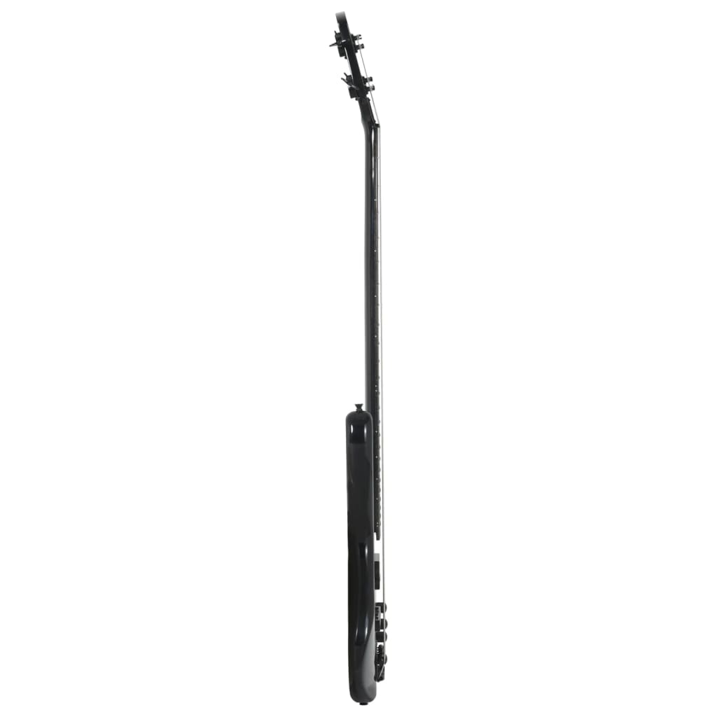 vidaXL Gitara basowa dla początkujących, z torbą, czarna, 4/4, 46"