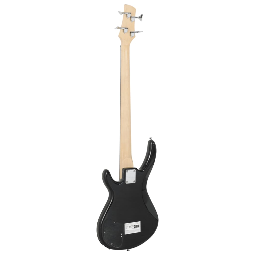 vidaXL Gitara basowa dla początkujących, z torbą, niebieska, 4/4, 46"