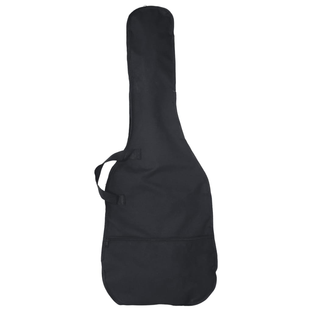 vidaXL Gitara basowa dla początkujących, z torbą, niebieska, 4/4, 46"
