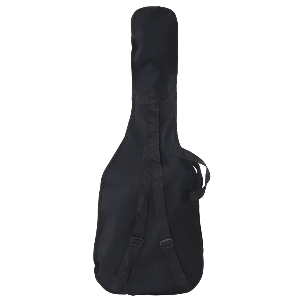vidaXL Gitara basowa dla początkujących, z torbą, brązowa, 4/4, 46"