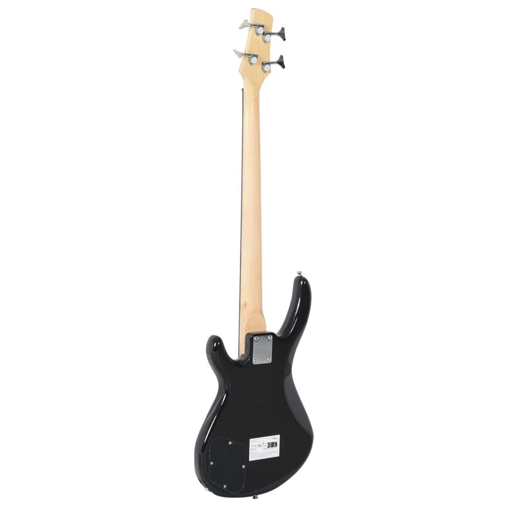 vidaXL Gitara basowa dla początkujących, z torbą, brązowa, 4/4, 46"