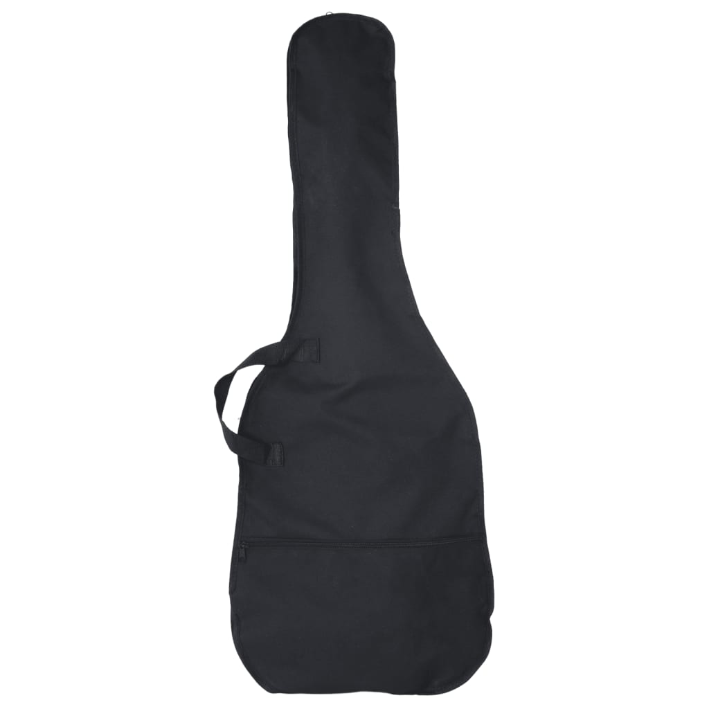 vidaXL Gitara basowa dla początkujących, z torbą, brązowa, 4/4, 46"
