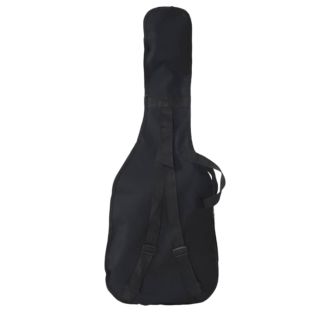 vidaXL Gitara basowa dla początkujących, z torbą brązowo-biała 4/4 46"