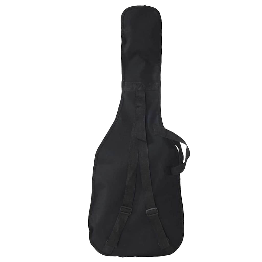 vidaXL Gitara basowa dla początkujących, z torbą, czarna, 4/4, 46"