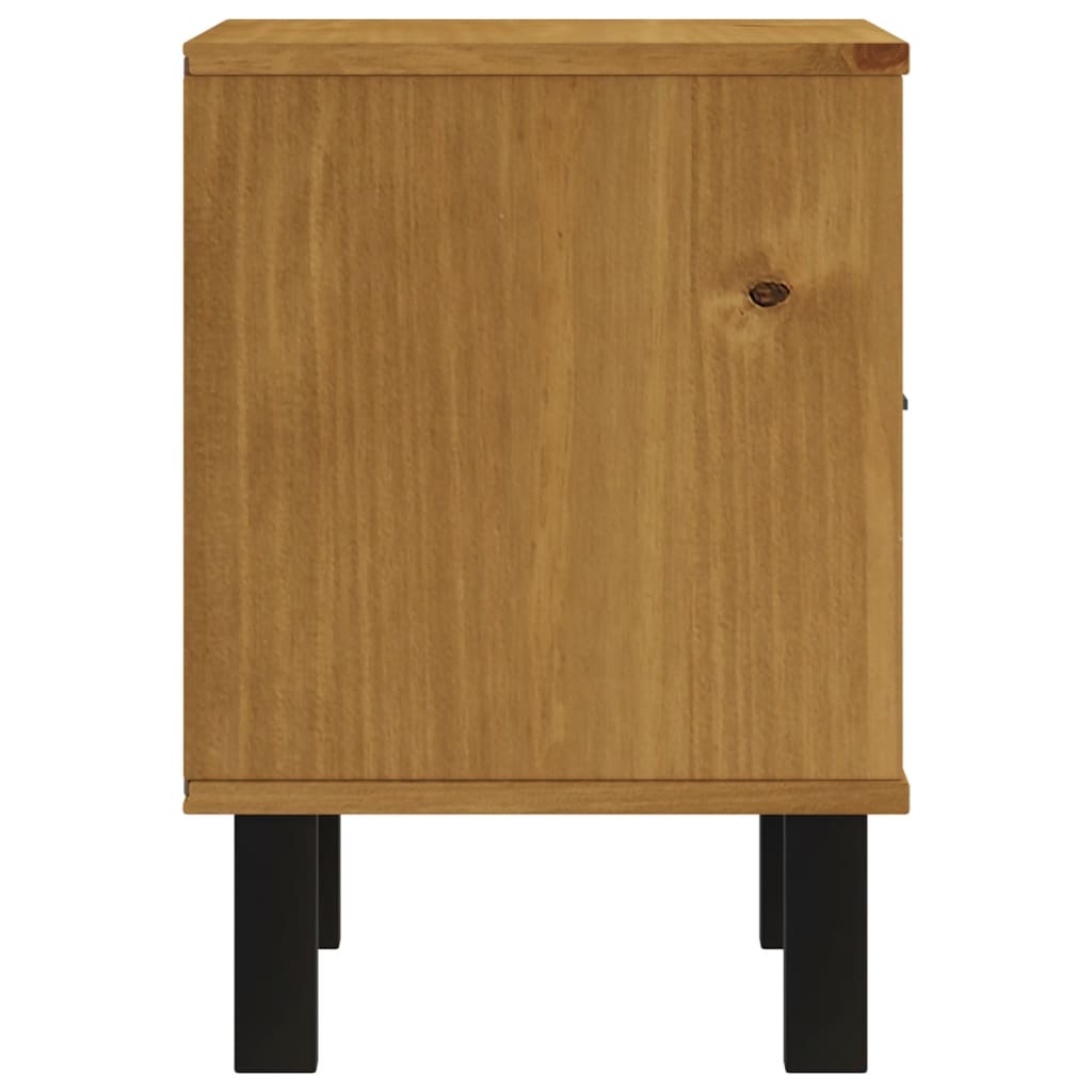 vidaXL Szafka nocna FLAM, 40x35x50 cm, lite drewno sosnowe