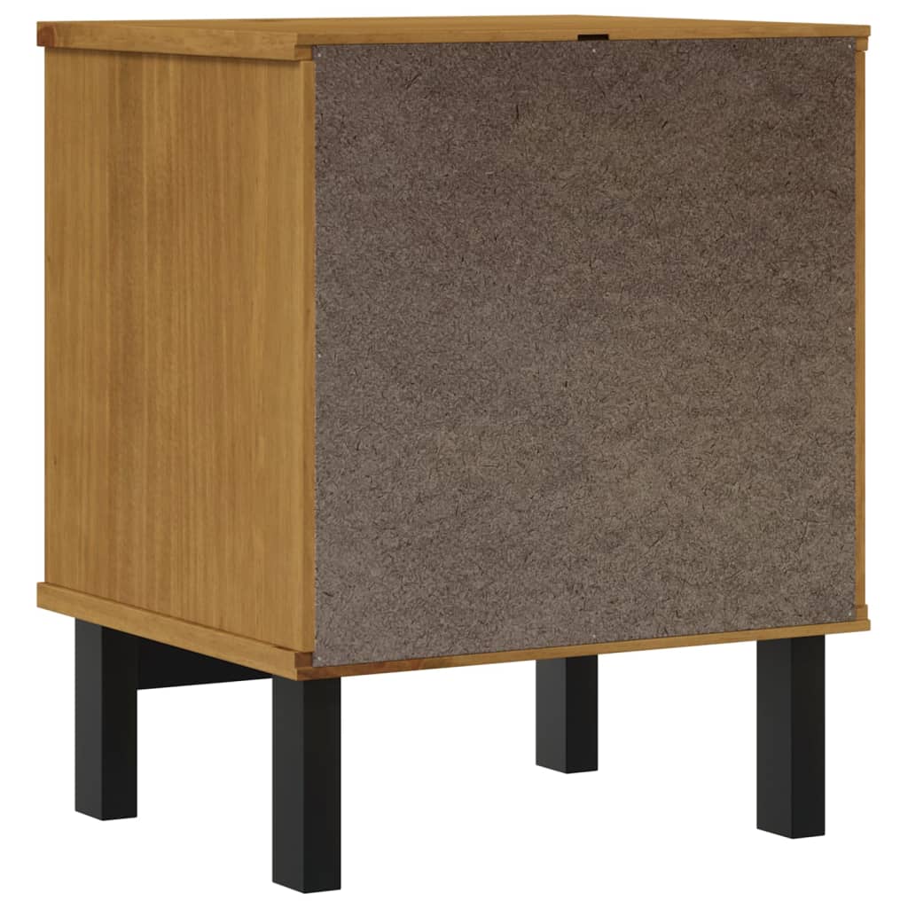 vidaXL Szafka nocna FLAM, 40x35x50 cm, lite drewno sosnowe