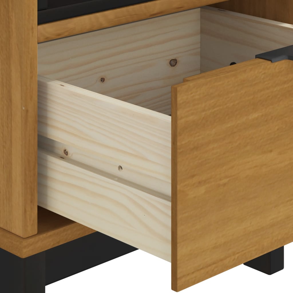 vidaXL Szafka nocna FLAM, 40x35x50 cm, lite drewno sosnowe
