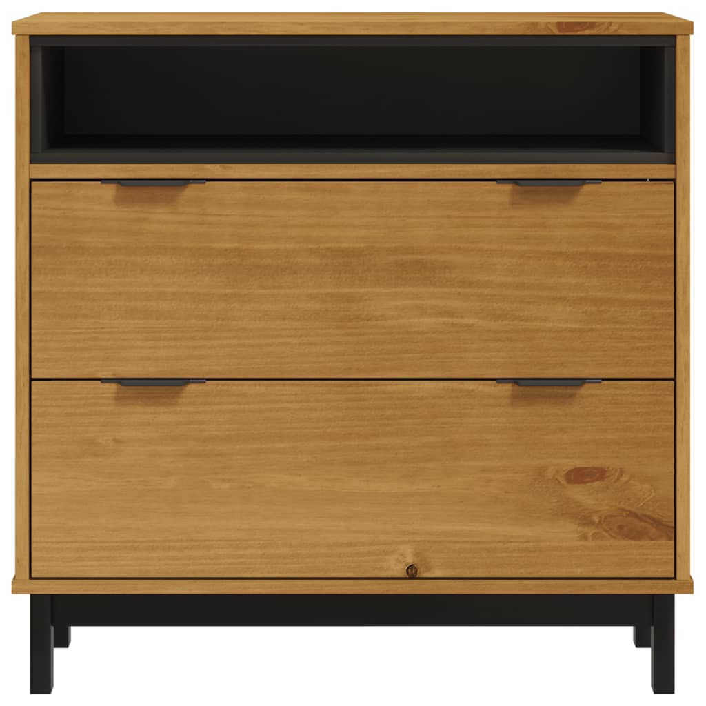 vidaXL Komoda FLAM, 80x40x80 cm, lite drewno sosnowe