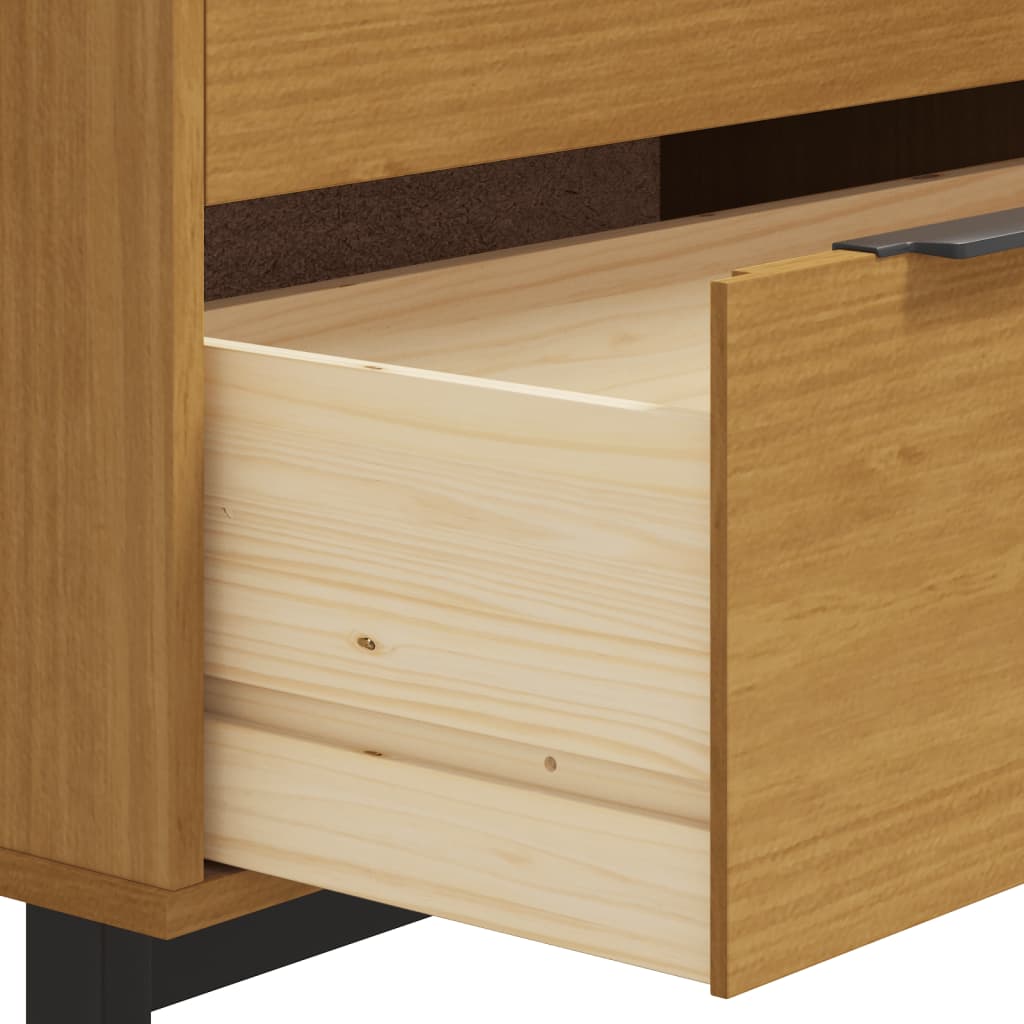 vidaXL Komoda FLAM, 80x40x80 cm, lite drewno sosnowe