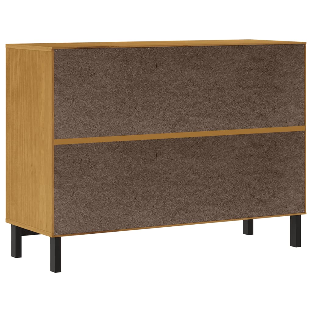 vidaXL Komoda FLAM, 110x40x80 cm, lite drewno sosnowe