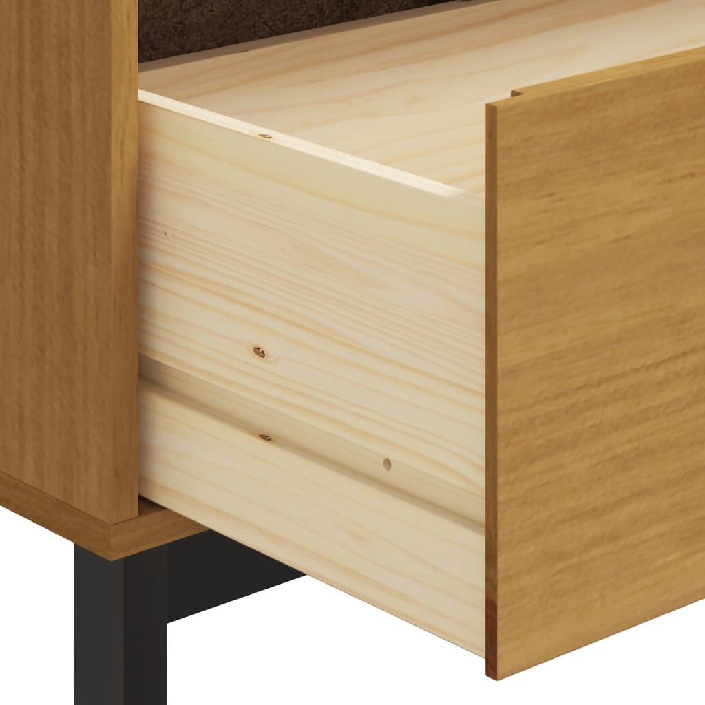 vidaXL Komoda FLAM, 110x40x80 cm, lite drewno sosnowe