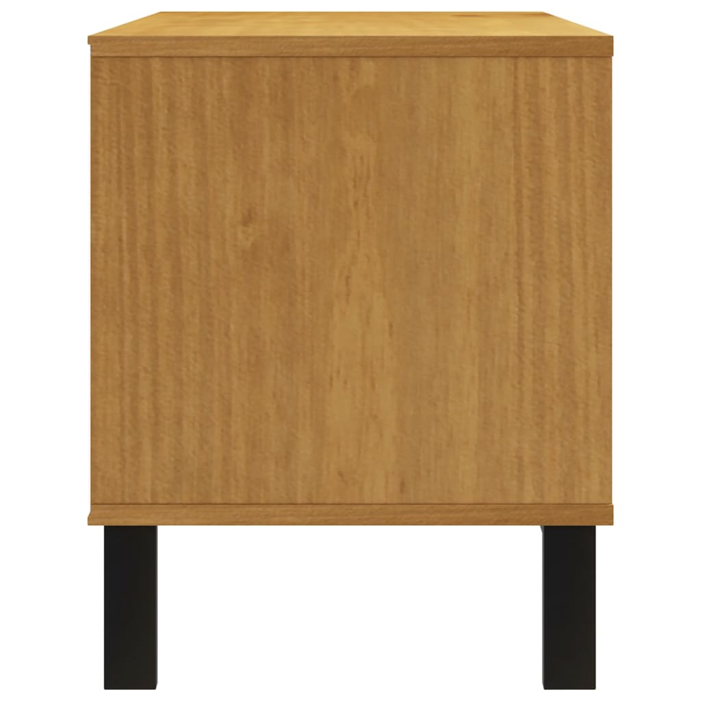 vidaXL Szafka pod TV FLAM, 110x40x50 cm, lite drewno sosnowe