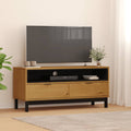 vidaXL Szafka pod TV FLAM, 110x40x50 cm, lite drewno sosnowe