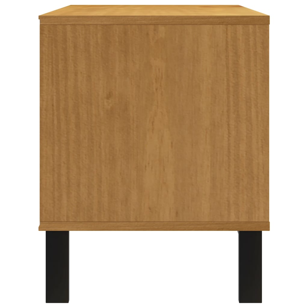 vidaXL Szafka pod TV FLAM, 110x40x50 cm, lite drewno sosnowe