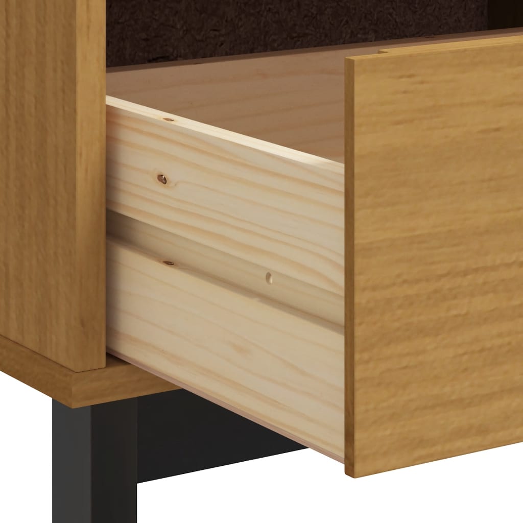 vidaXL Szafka pod TV FLAM, 110x40x50 cm, lite drewno sosnowe