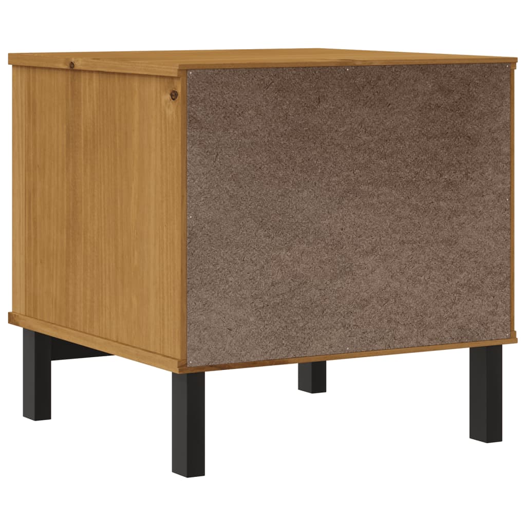 vidaXL Stolik boczny FLAM, 50x50x50 cm, lite drewno sosnowe