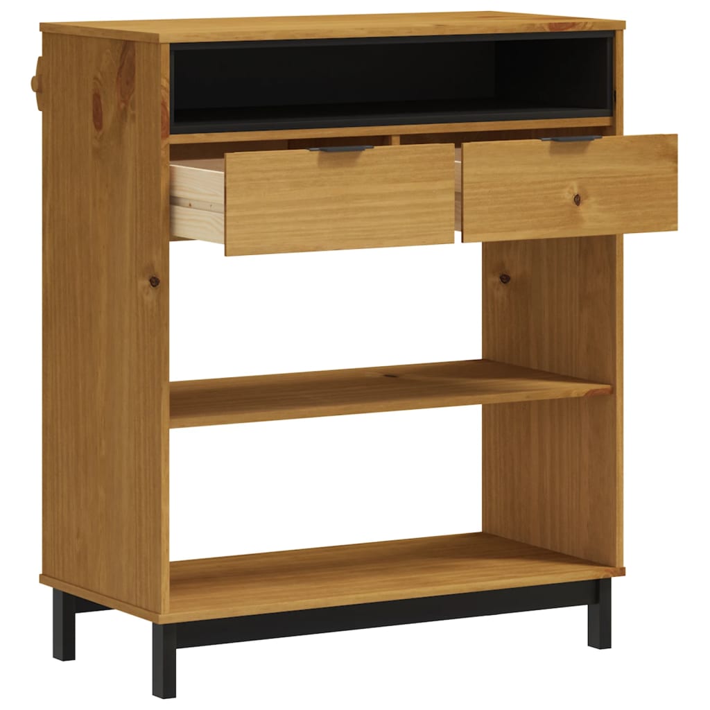 vidaXL Stolik barowy FLAM, 92x45x110 cm, lite drewno sosnowe