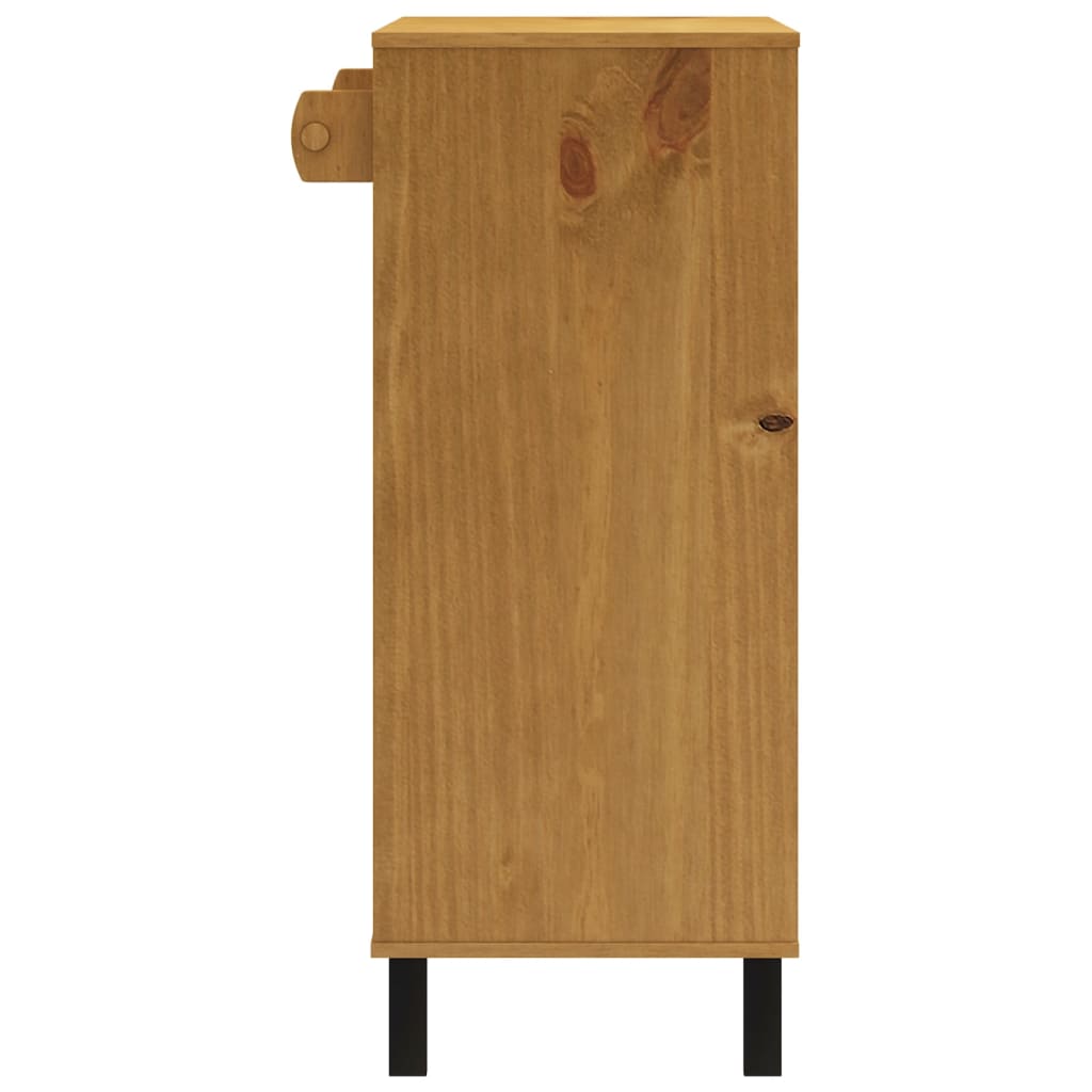 vidaXL Stolik barowy FLAM, 92x45x110 cm, lite drewno sosnowe