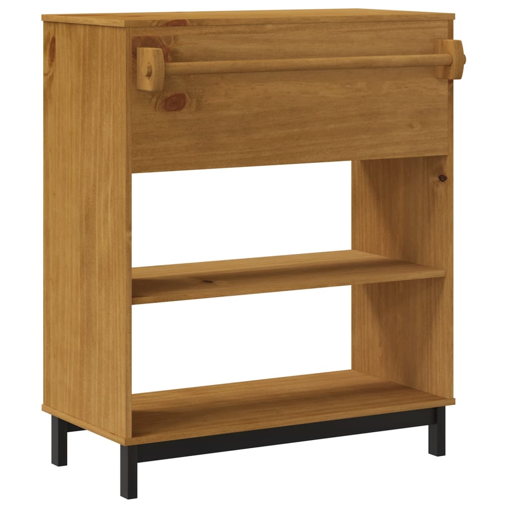 vidaXL Stolik barowy FLAM, 92x45x110 cm, lite drewno sosnowe