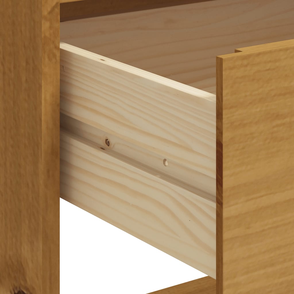 vidaXL Stolik barowy FLAM, 92x45x110 cm, lite drewno sosnowe