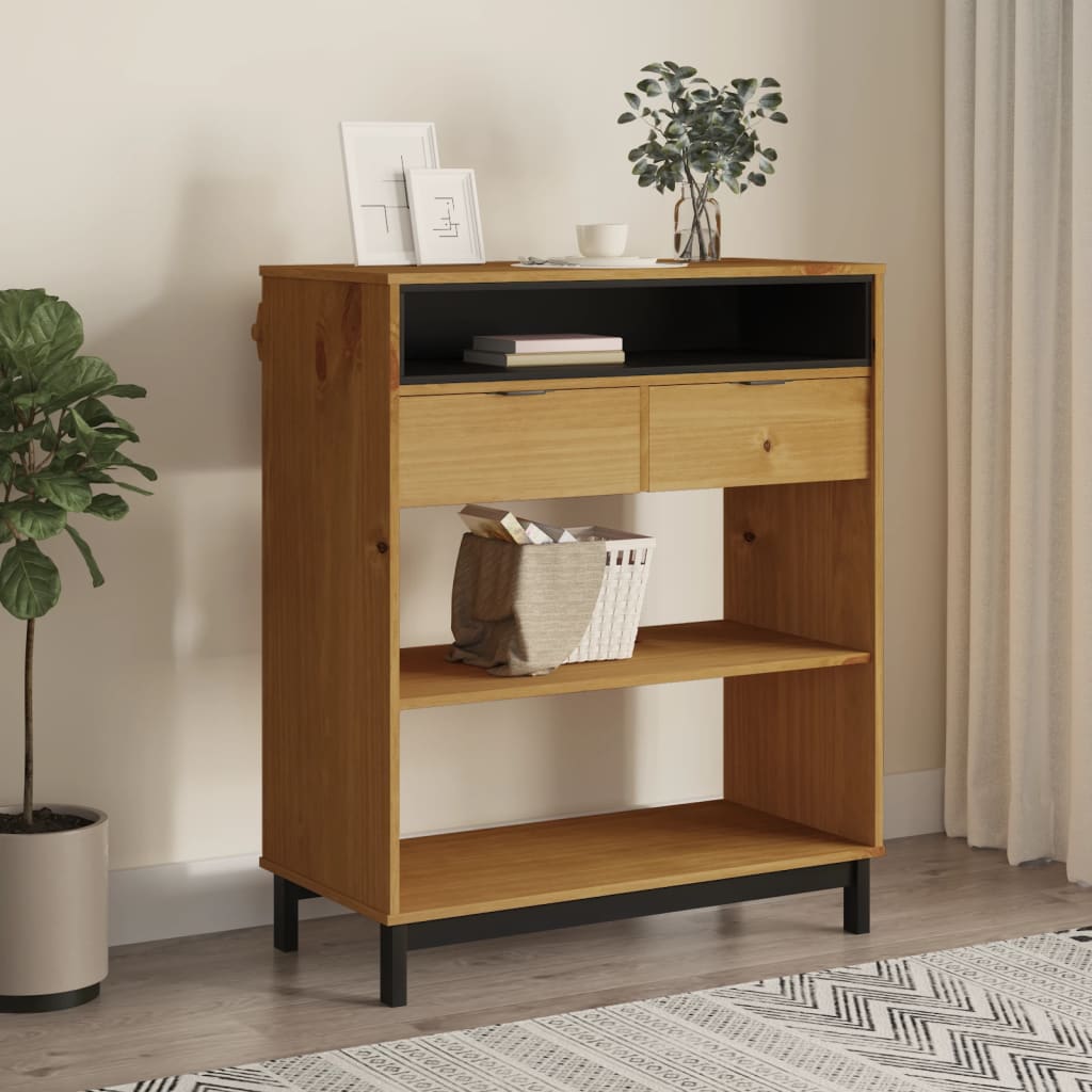 vidaXL Stolik barowy FLAM, 92x45x110 cm, lite drewno sosnowe