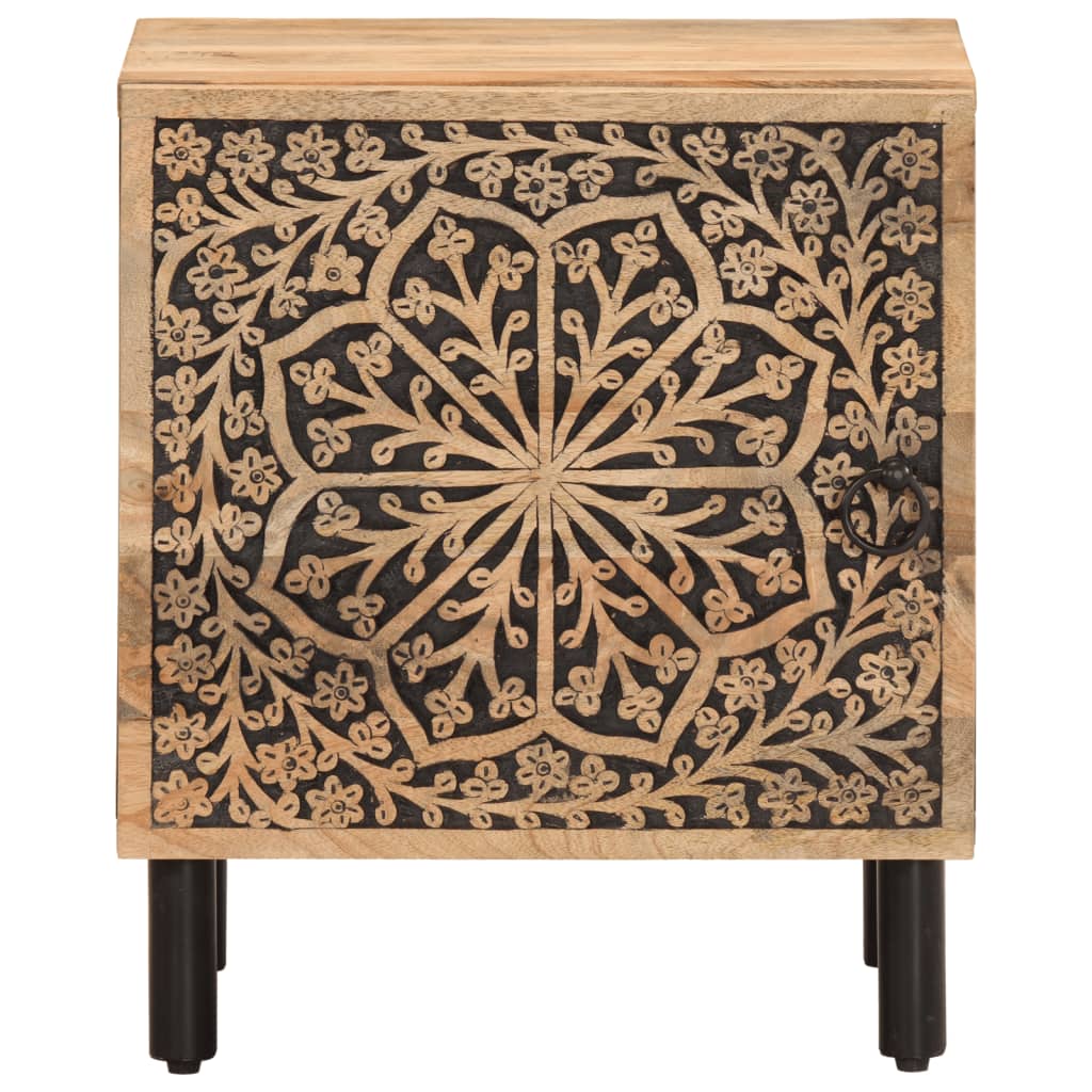vidaXL Szafka nocna, 40x33x46 cm, lite drewno mango