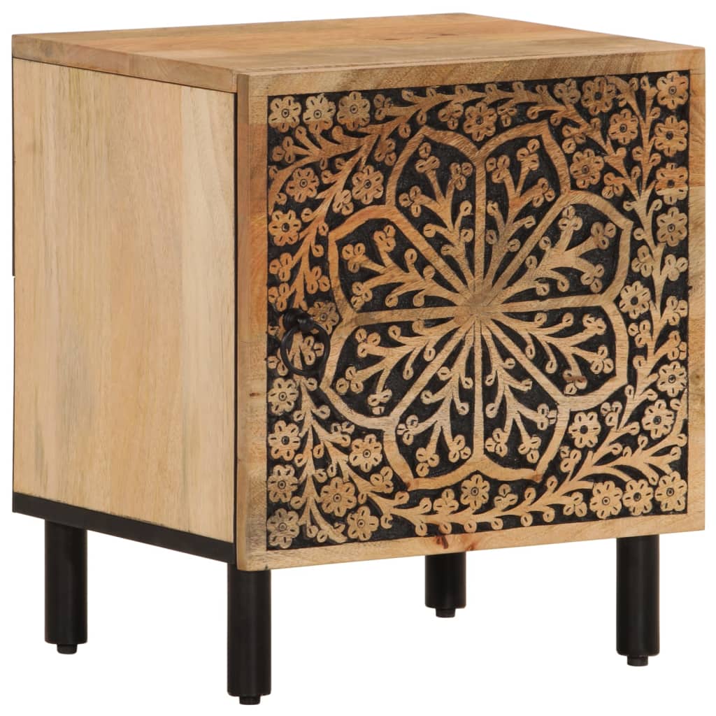 vidaXL Szafki nocne, 2 szt., 40x33x46 cm, lite drewno mango