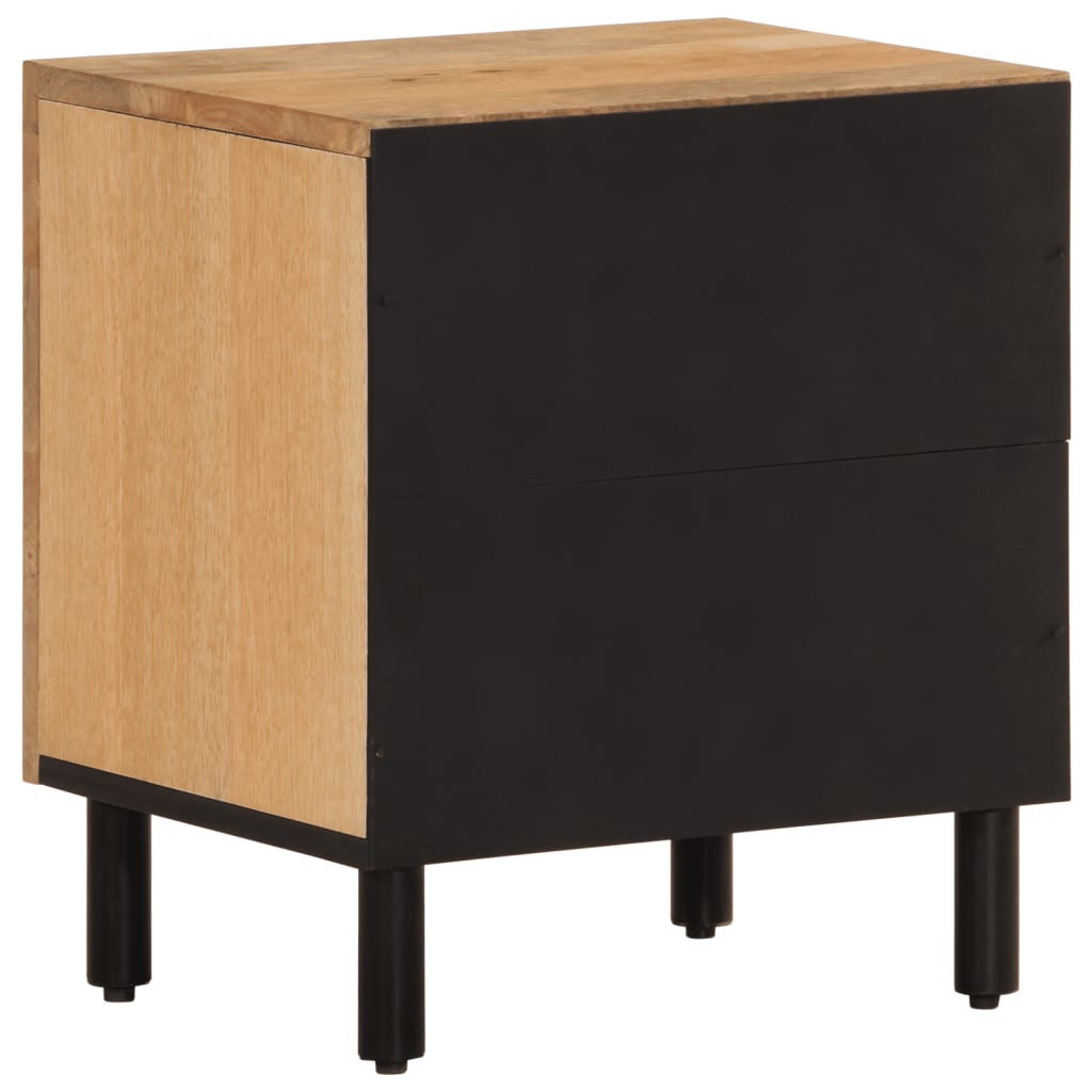 vidaXL Szafki nocne, 2 szt., 40x33x46 cm, lite drewno mango