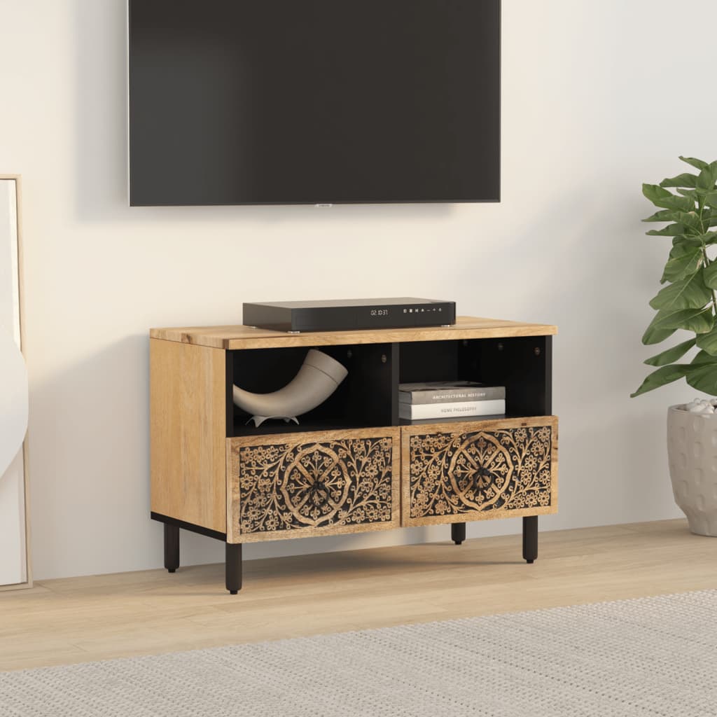 vidaXL Szafka pod telewizor, 70x33x46 cm, lite drewno mango