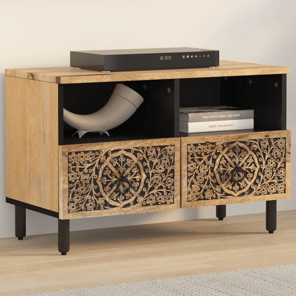 vidaXL Szafka pod telewizor, 70x33x46 cm, lite drewno mango