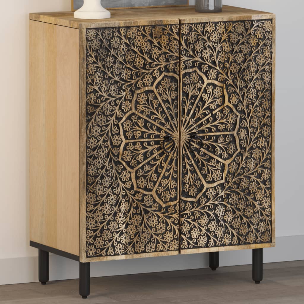 vidaXL Szafka, 60x33x75 cm, lite drewno mango