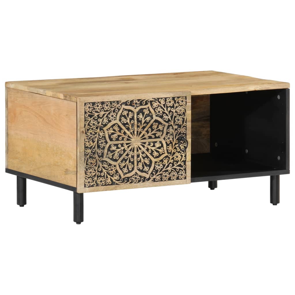 vidaXL Stolik kawowy, 80x50x40 cm, lite drewno mango