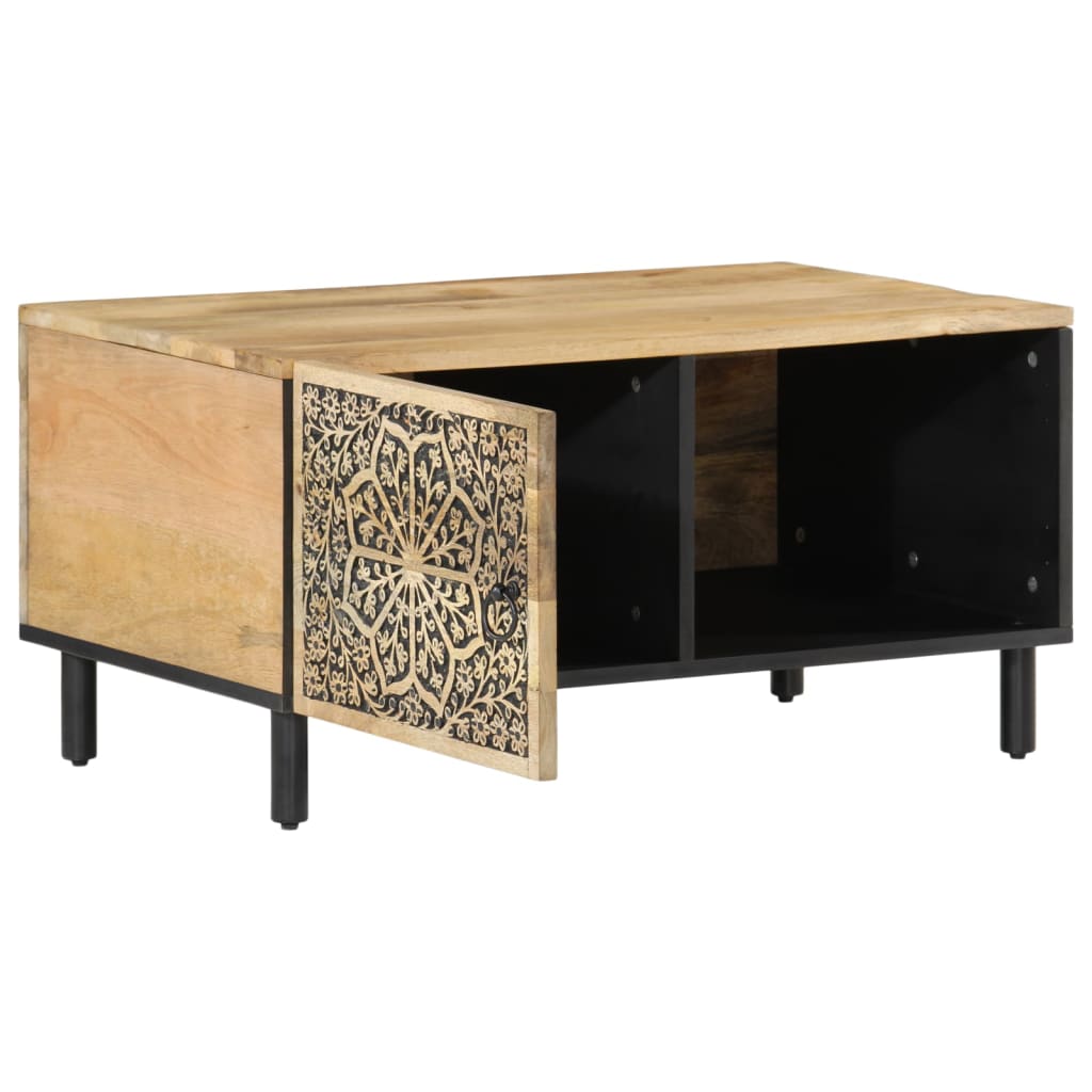 vidaXL Stolik kawowy, 80x50x40 cm, lite drewno mango