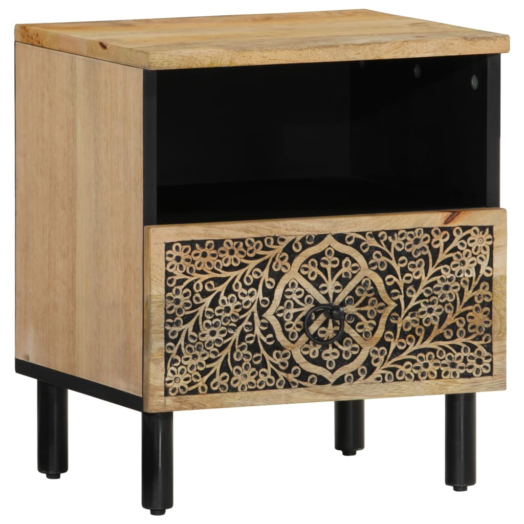 vidaXL Szafka nocna, 40x33x46 cm, lite drewno mango