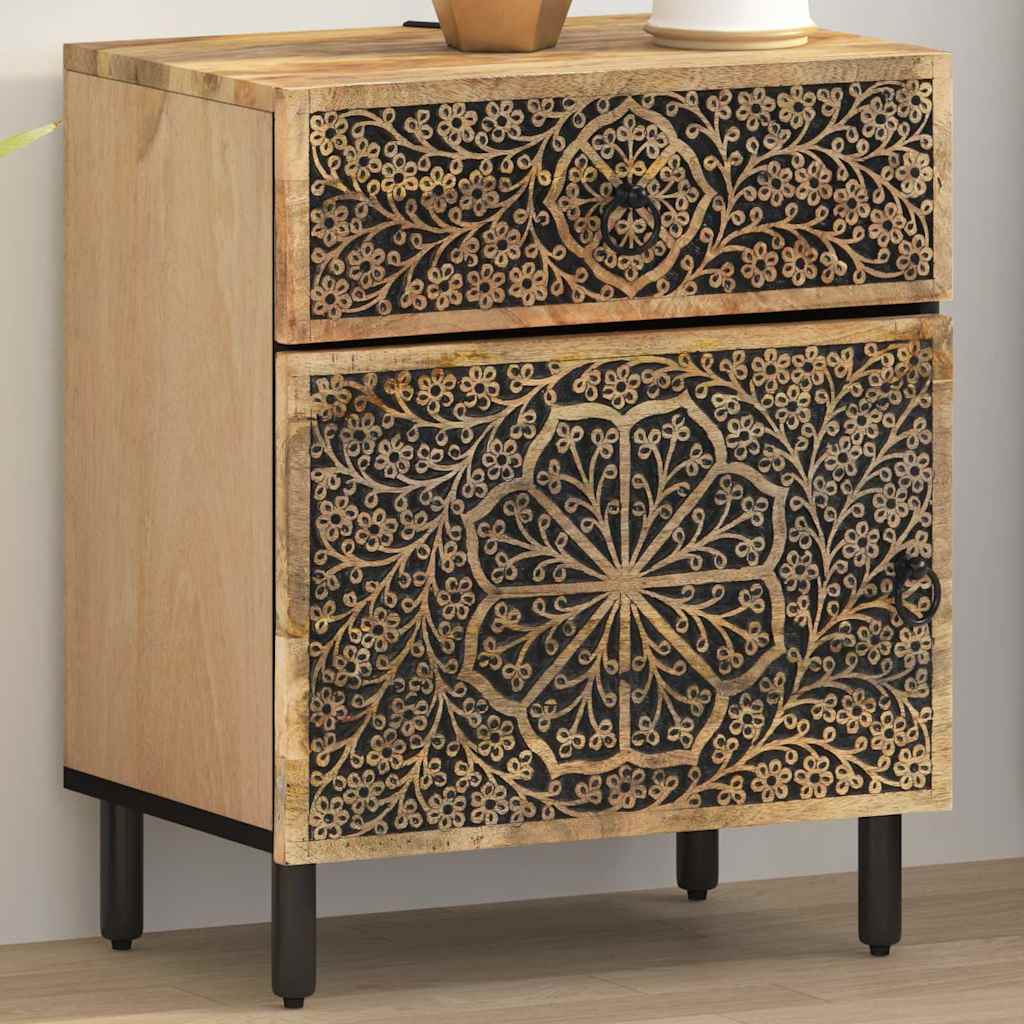 vidaXL Szafka nocna, 50x33x60 cm, lite drewno mango