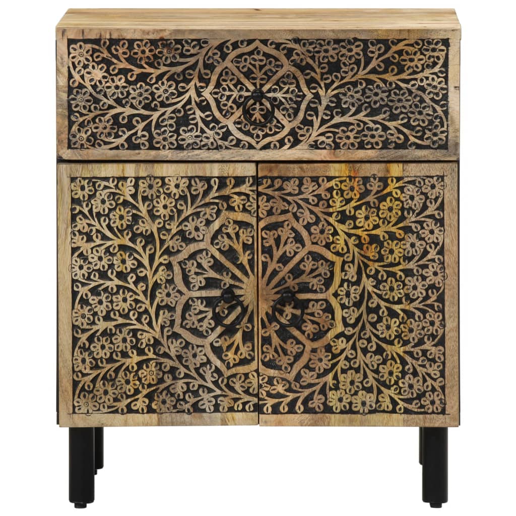 vidaXL Szafka nocna, 50x33x60 cm, lite drewno mango