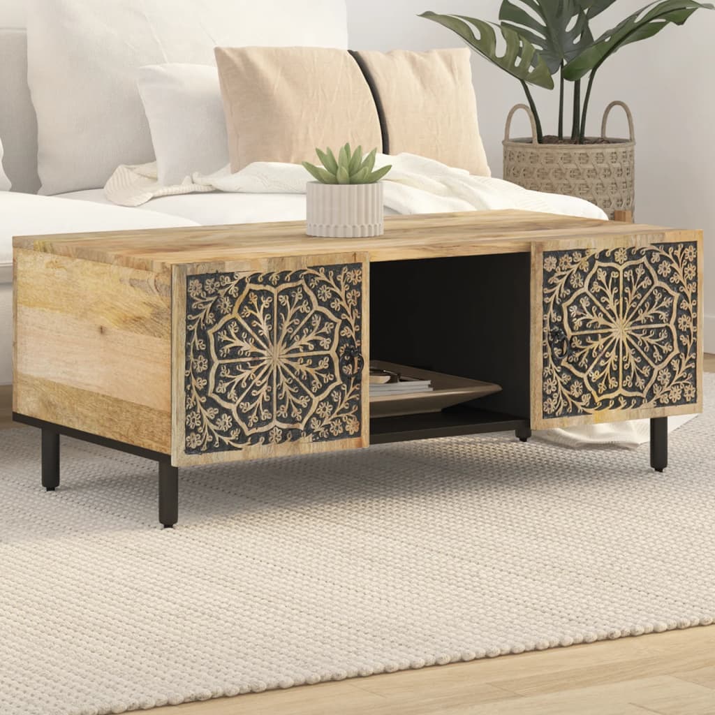 vidaXL Stolik kawowy, 100x54x40 cm, lite drewno mango