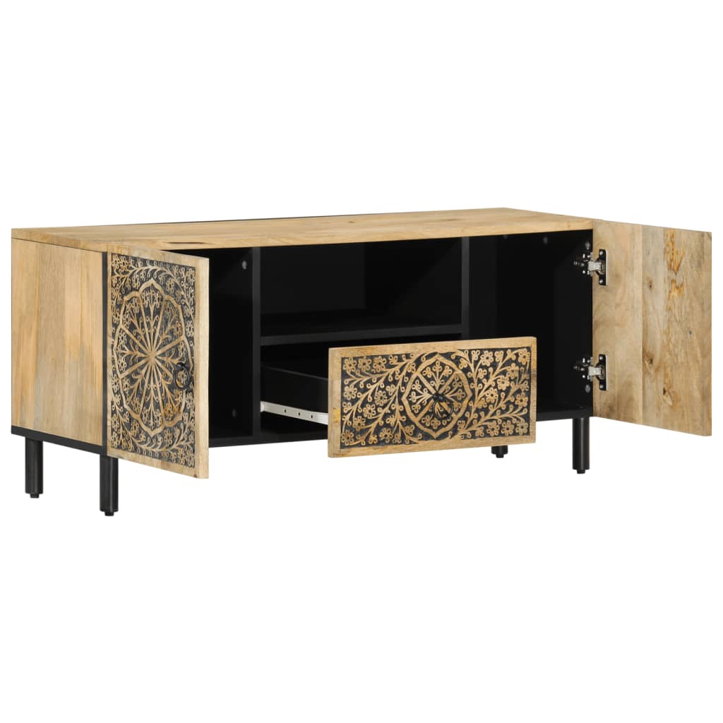 vidaXL Szafka pod telewizor, 105x33x46 cm, lite drewno mango