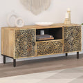 vidaXL Szafka pod telewizor, 105x33x46 cm, lite drewno mango