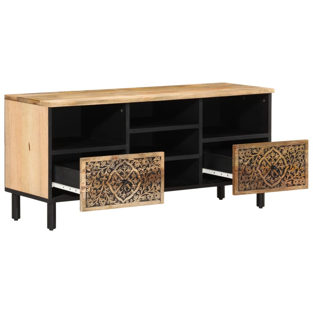 vidaXL Szafka pod telewizor, 100x33x46 cm, lite drewno mango