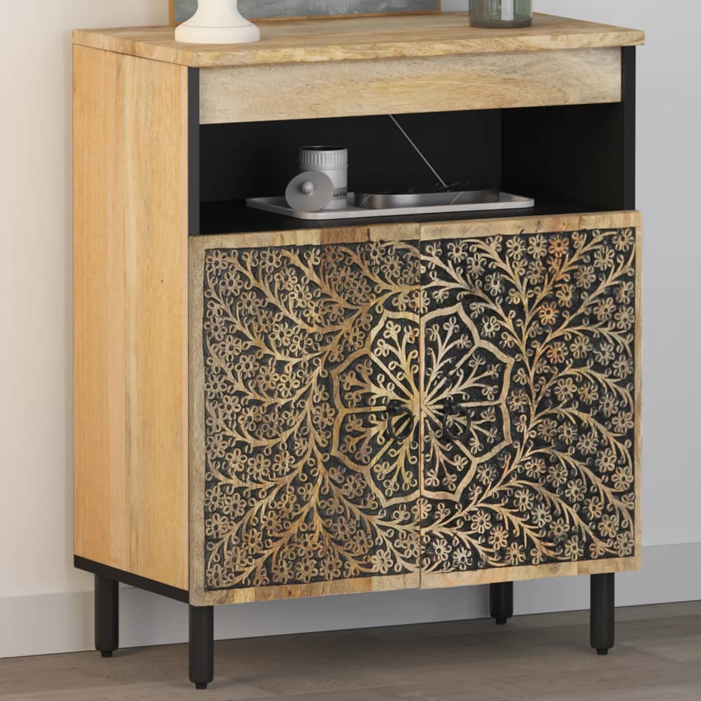 vidaXL Szafka, 60x33x75 cm, lite drewno mango