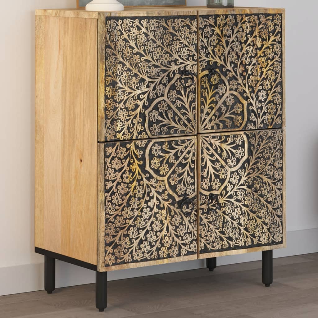 vidaXL Szafka, 60x33x75 cm, lite drewno mango