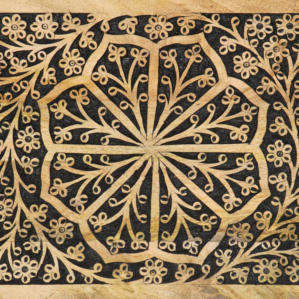 vidaXL Szafka, 80x33x75 cm, lite drewno mango