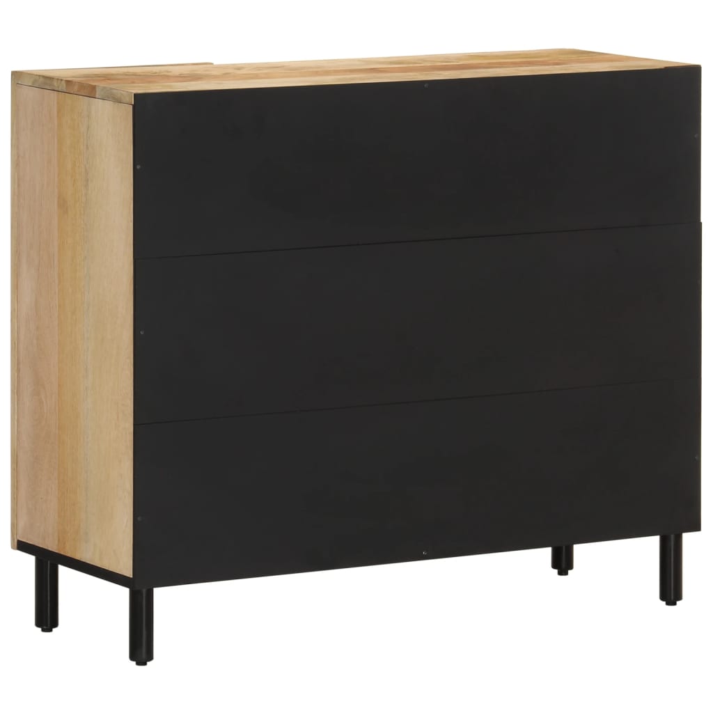 vidaXL Szafka, 90x33x75 cm, lite drewno mango