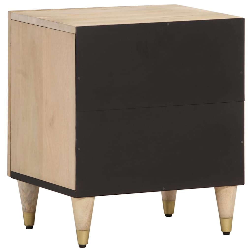 vidaXL Szafki nocne, 2 szt., 40x33x46 cm, lite drewno mango