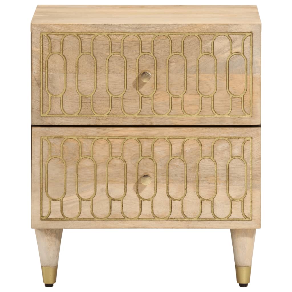 vidaXL Szafki nocne, 2 szt., 40x33x46 cm, lite drewno mango