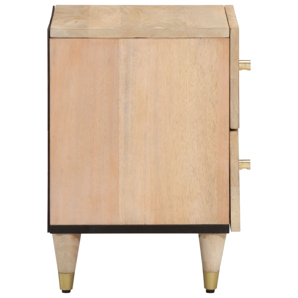 vidaXL Szafki nocne, 2 szt., 40x33x46 cm, lite drewno mango