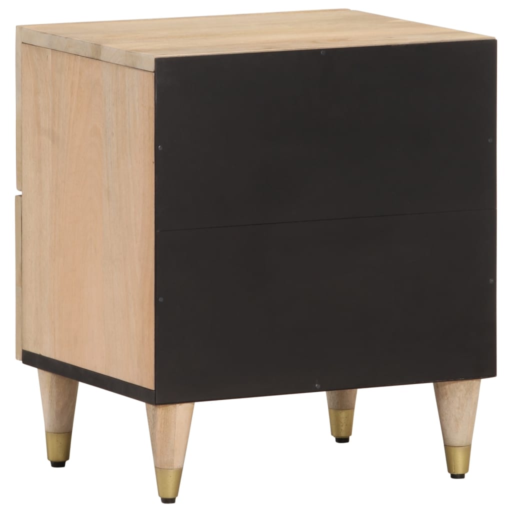 vidaXL Szafki nocne, 2 szt., 40x33x46 cm, lite drewno mango