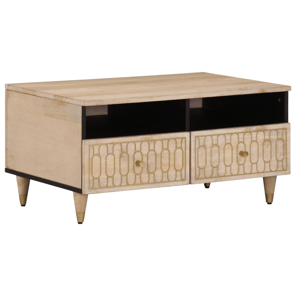vidaXL Stolik kawowy, 80x54x40 cm, lite drewno mango